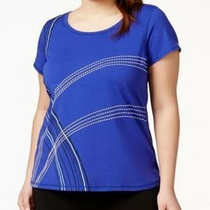 Ideology Graphic Top in Molten Pink